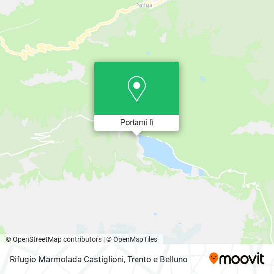 Mappa Rifugio Marmolada Castiglioni