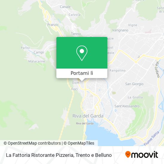 Mappa La Fattoria Ristorante Pizzeria