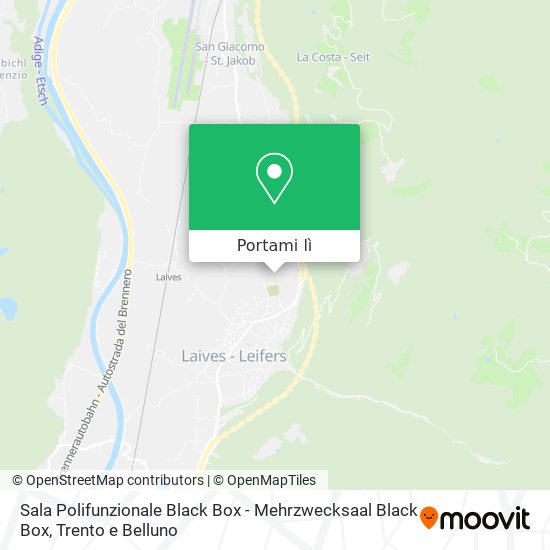 Mappa Sala Polifunzionale Black Box - Mehrzwecksaal Black Box