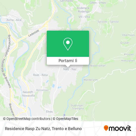 Mappa Residence Rasp Zu Natz