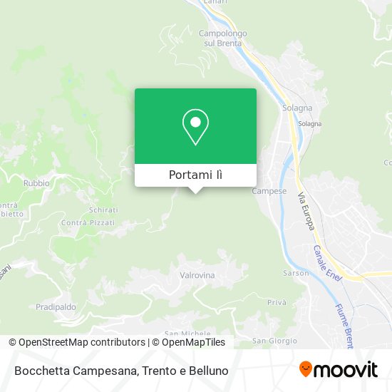 Mappa Bocchetta Campesana