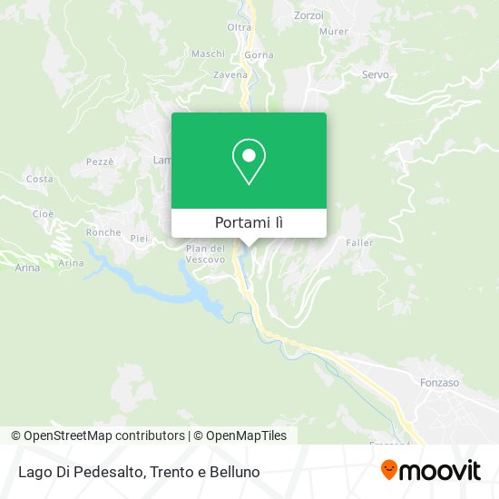 Mappa Lago Di Pedesalto