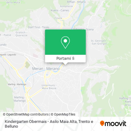 Mappa Kindergarten Obermais - Asilo Maia Alta