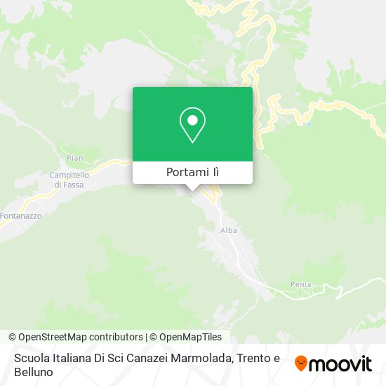 Mappa Scuola Italiana Di Sci Canazei Marmolada