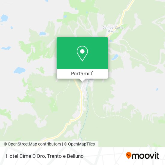 Mappa Hotel Cime D'Oro