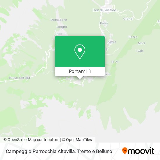 Mappa Campeggio Parrocchia Altavilla