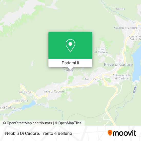 Mappa Nebbiù Di Cadore