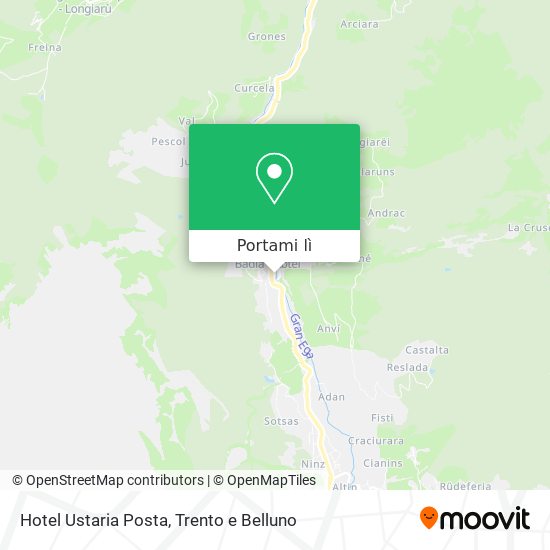 Mappa Hotel Ustaria Posta