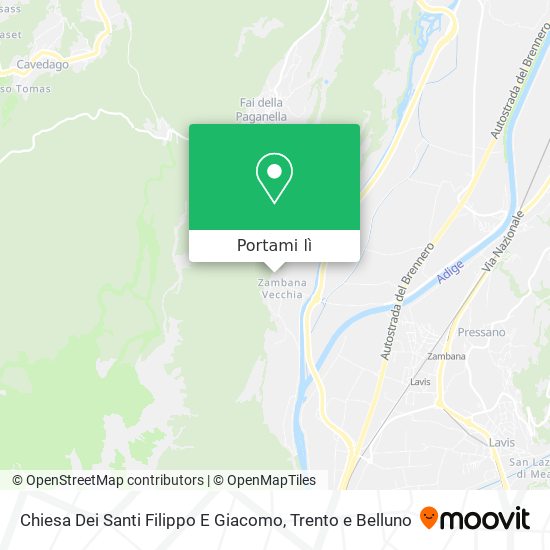 Mappa Chiesa Dei Santi Filippo E Giacomo