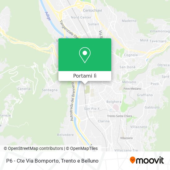 Mappa P6 - Cte Via Bomporto