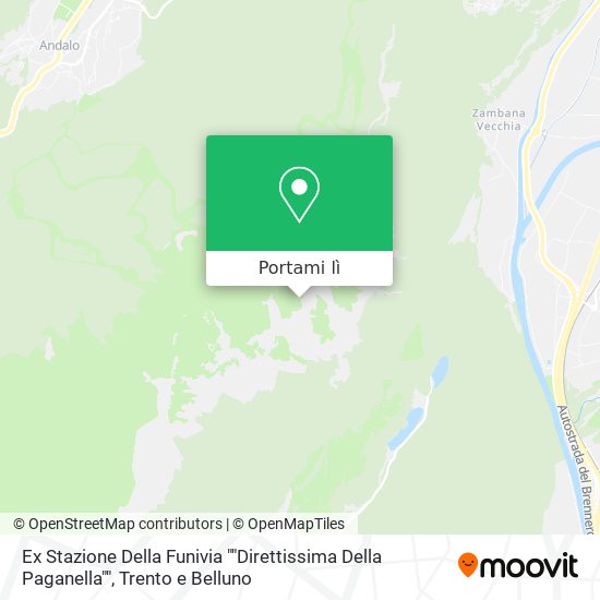 Mappa Ex Stazione Della Funivia ""Direttissima Della Paganella""