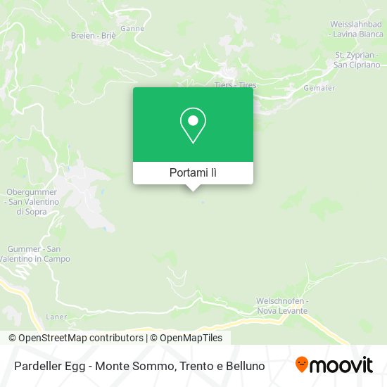 Mappa Pardeller Egg - Monte Sommo