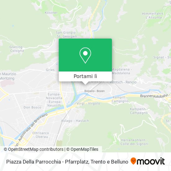 Mappa Piazza Della Parrocchia - Pfarrplatz