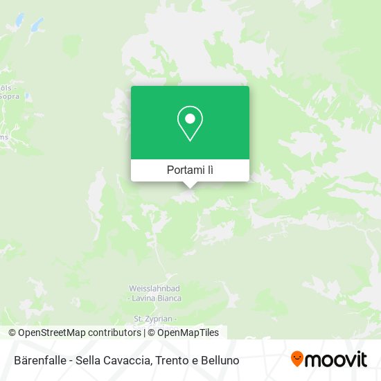 Mappa Bärenfalle - Sella Cavaccia