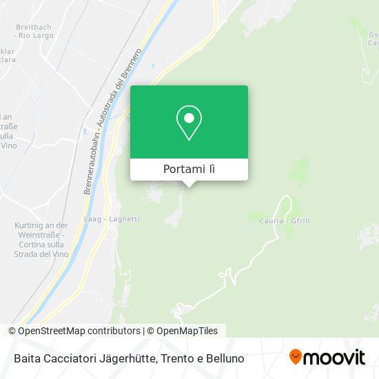 Mappa Baita Cacciatori Jägerhütte