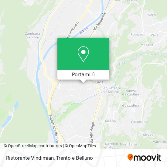 Mappa Ristorante Vindimian