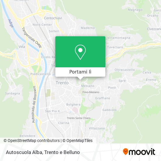 Mappa Autoscuola Alba