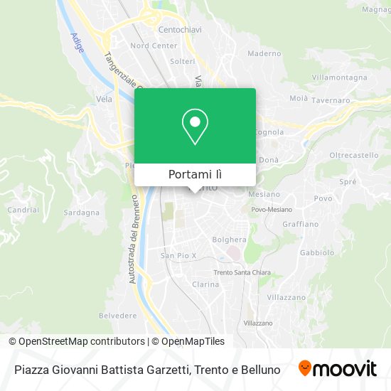 Mappa Piazza Giovanni Battista Garzetti