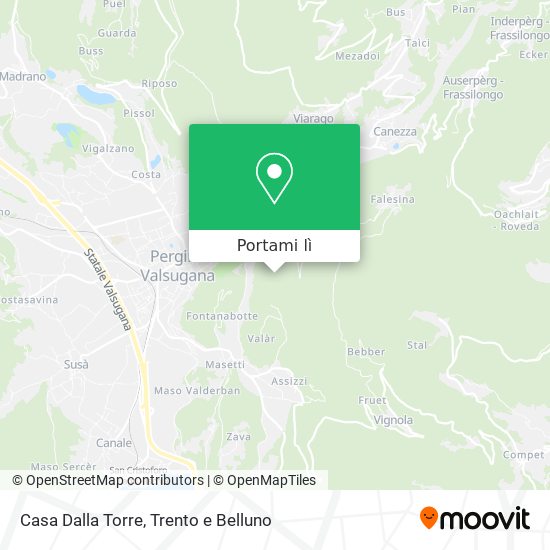 Mappa Casa Dalla Torre