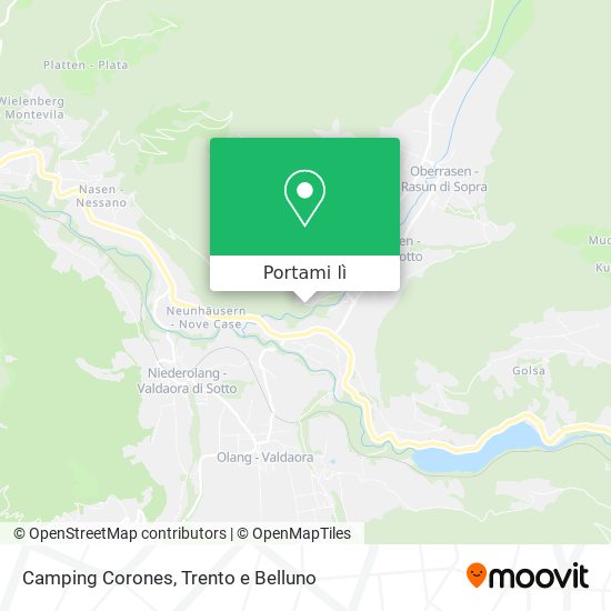 Mappa Camping Corones