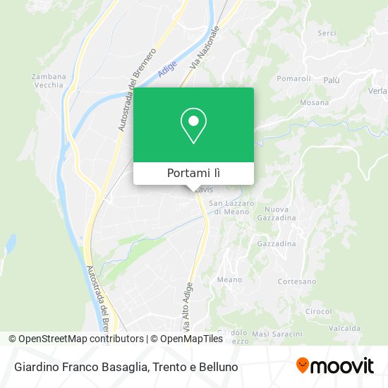 Mappa Giardino Franco Basaglia