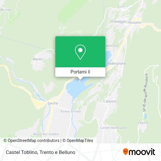 Mappa Castel Toblino
