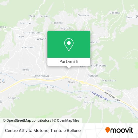 Mappa Centro Attività Motorie