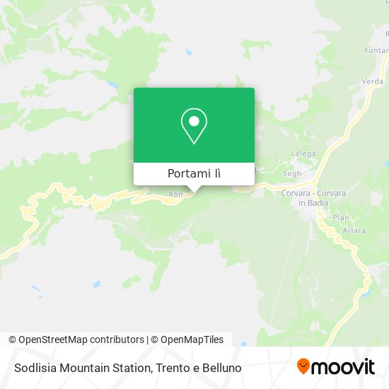 Mappa Sodlisia Mountain Station