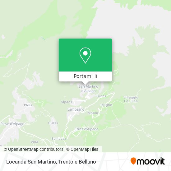 Mappa Locanda San Martino