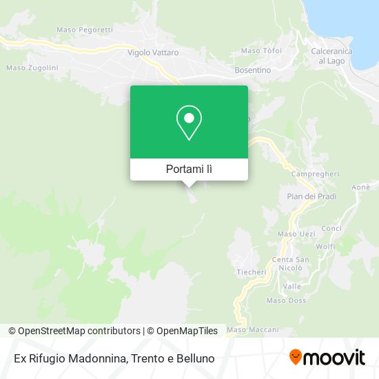 Mappa Ex Rifugio Madonnina