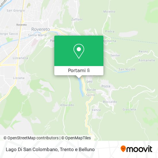 Mappa Lago Di San Colombano