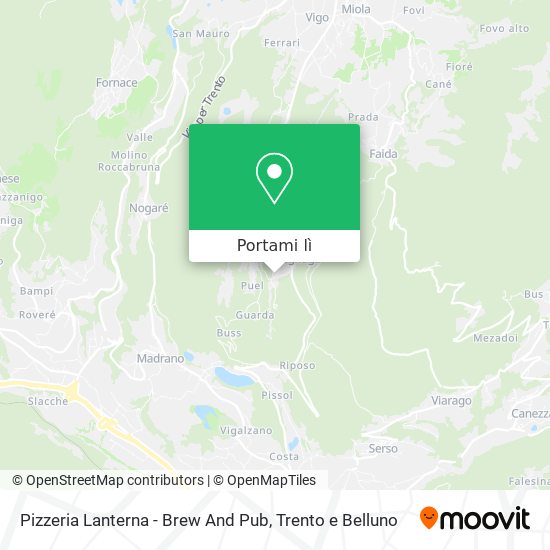 Mappa Pizzeria Lanterna - Brew And Pub