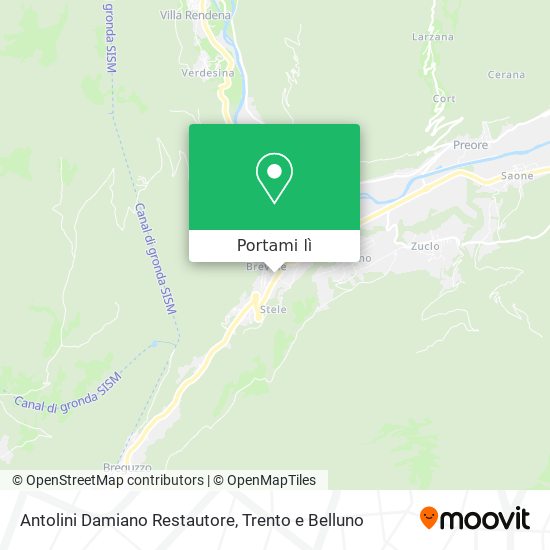Mappa Antolini Damiano Restautore
