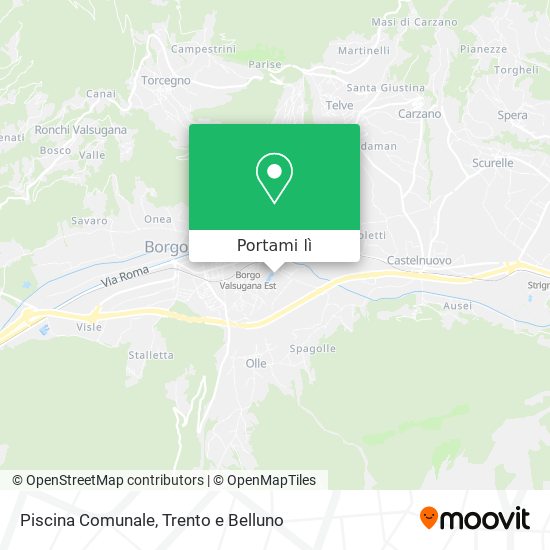 Mappa Piscina Comunale