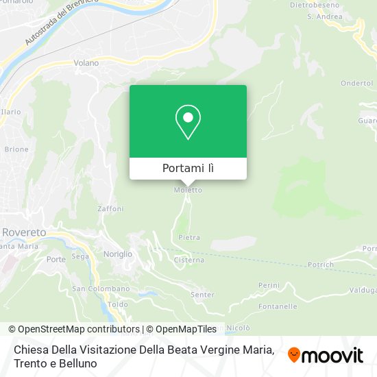 Mappa Chiesa Della Visitazione Della Beata Vergine Maria