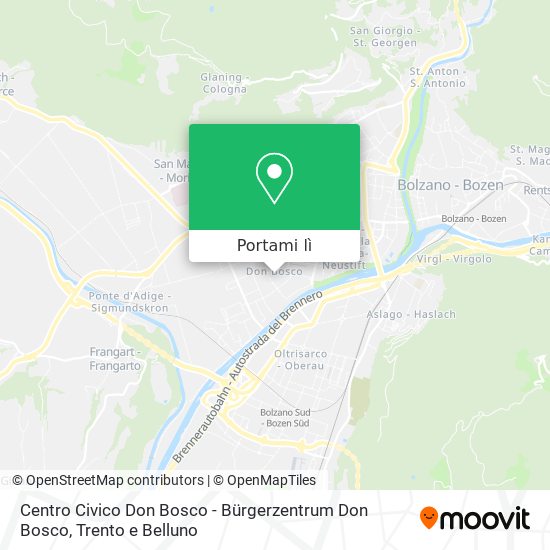 Mappa Centro Civico Don Bosco - Bürgerzentrum Don Bosco