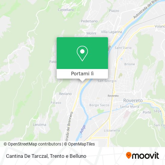 Mappa Cantina De Tarczal