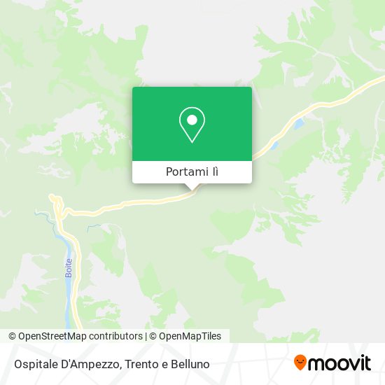 Mappa Ospitale D'Ampezzo
