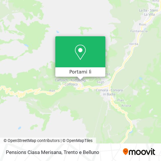 Mappa Pensions Ciasa Merisana