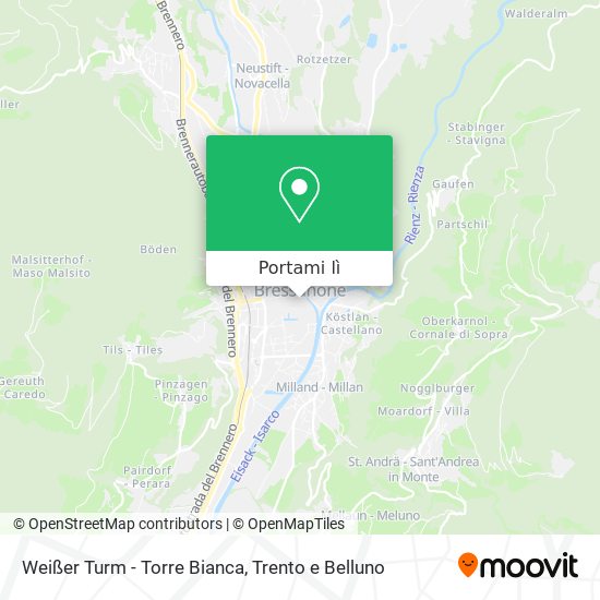 Mappa Weißer Turm - Torre Bianca