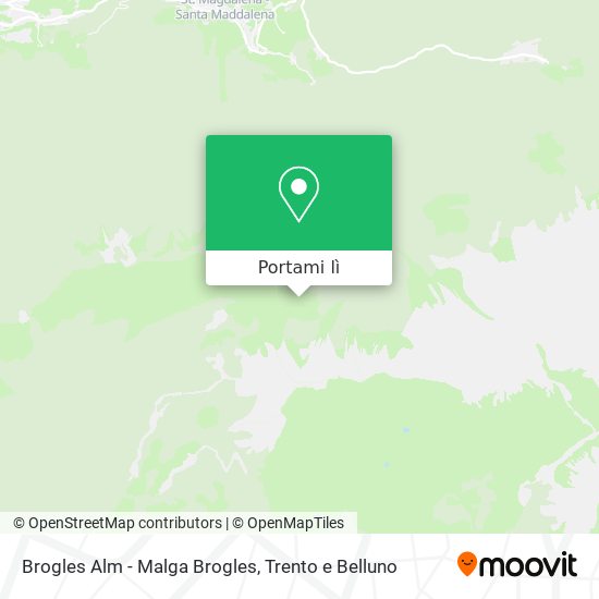 Mappa Brogles Alm - Malga Brogles