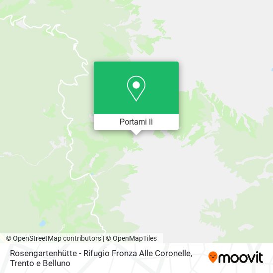 Mappa Rosengartenhütte - Rifugio Fronza Alle Coronelle