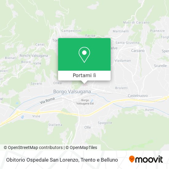 Mappa Obitorio Ospedale San Lorenzo
