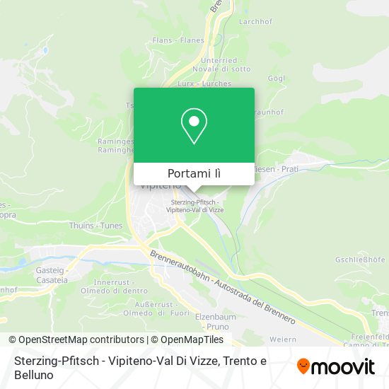 Mappa Sterzing-Pfitsch - Vipiteno-Val Di Vizze