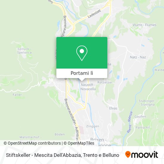 Mappa Stiftskeller - Mescita Dell'Abbazia