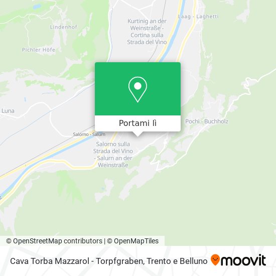 Mappa Cava Torba Mazzarol - Torpfgraben