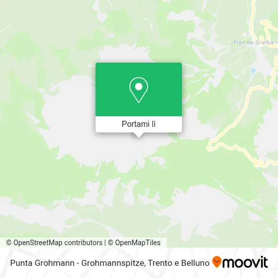 Mappa Punta Grohmann - Grohmannspitze