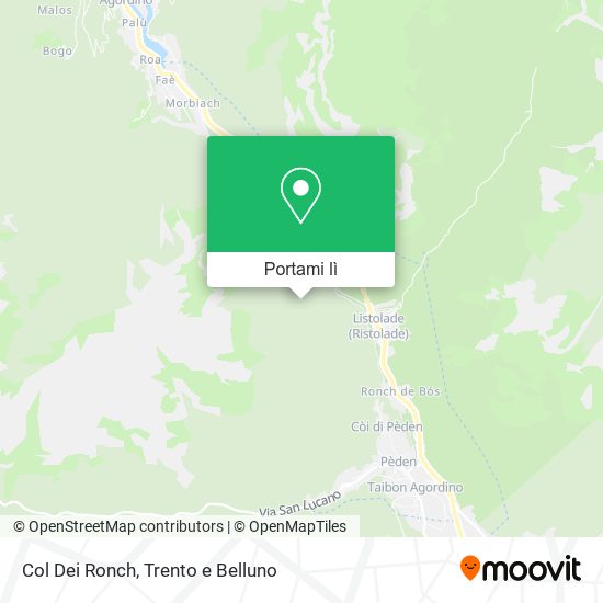 Mappa Col Dei Ronch