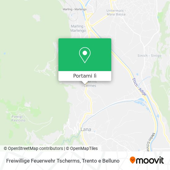 Mappa Freiwillige Feuerwehr Tscherms