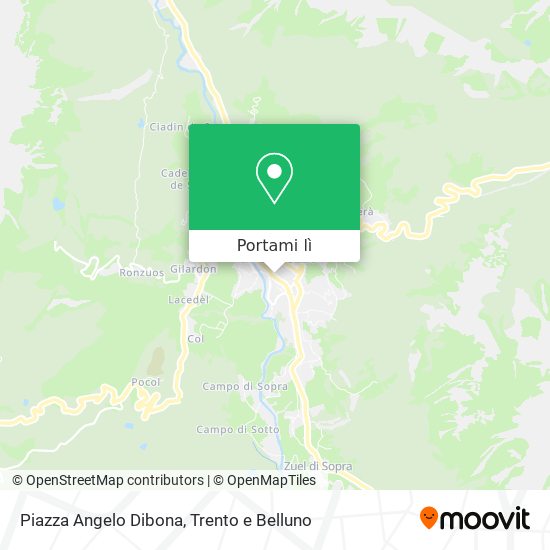 Mappa Piazza Angelo Dibona